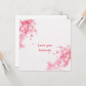 Carte Je t'aime pour toujours (Devant/Arrière en situation)