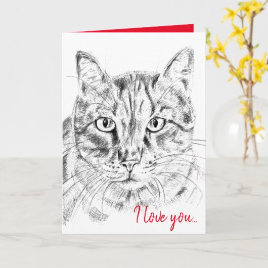 Carte Je t'aime presque autant que la Saint-Valentin pou (Fleur jaune)