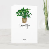 Carte Je t'aime | Romantique et drôle (Dos)