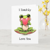Carte Je T'Aime | Saint Valentin Chibi Toad (Fleur jaune)