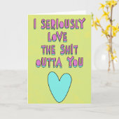 Carte Je t'aime sérieusement, confessions d'amour (Fleur jaune)