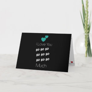 CARTE "JE T'AIME SI BEAUCOUP" **NOTRE ANNIVERSAIRE**