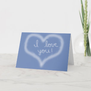 Carte Je t'aime Skywriting