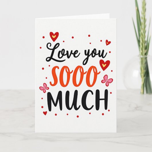 Carte Je T'aime Tellement (Devant)