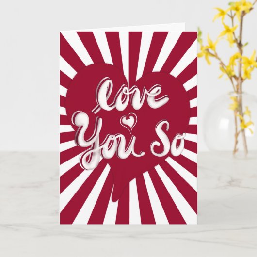 Carte Je t'aime tellement - Collection des amoureux (Fleur jaune)