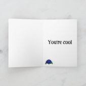 Carte Je t'aime tortue-lement.  Personnalisé (Intérieur)