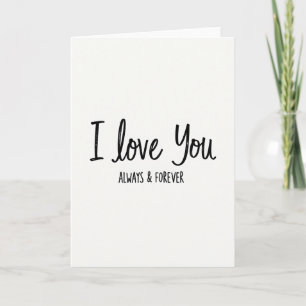 Carte Je T'Aime Toujours Et À Jamais