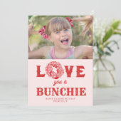 Carte Je T'Aime Un Bunchie Punny Valentine (Debout devant)