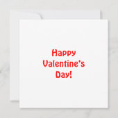 Carte Je T'Aime Un Dernier Joyeux Jour Des Valentines (Dos)