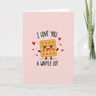 Carte Je T'aime Un Waffle Lot