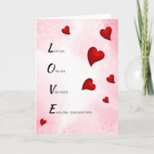 Carte Je t'aime, Valentine (Devant)