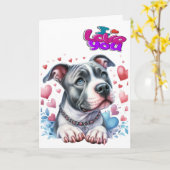 Carte JE T'AIME - Voir à l'intérieur. (Fleur jaune)