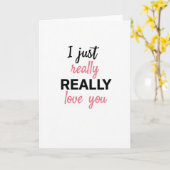 Carte Je T'aime Vraiment (Fleur jaune)