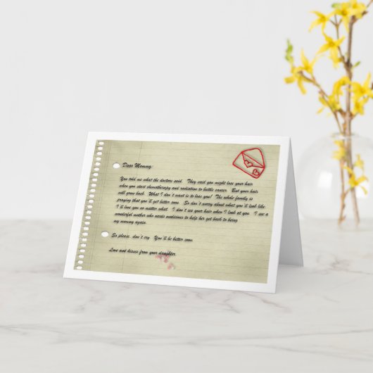 Carte Je t'aimerai peu importe (Fleur jaune)