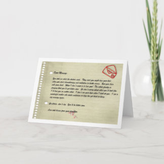 Carte Je t'aimerai peu importe