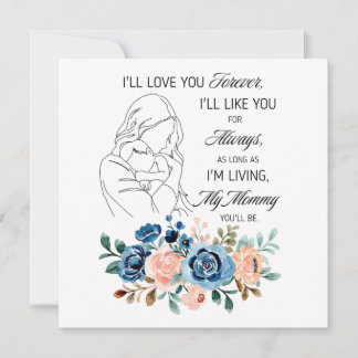 Carte Je t'aimerai pour toujours, Citation de la Fête de