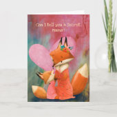 Carte Je t'aimerai pour toujours maman fox (Devant)