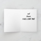 CARTE JE T'AIMERAI** "TOUJOURS" ET "FOREVER" (Intérieur)