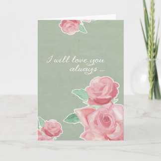 Carte Je t'aimerai toujours, hospice