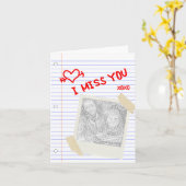 Carte je t'apporte du papier (Fleur jaune)