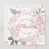Carte Je te choisis Fleurs de pivoine de la fête des mèr (Devant)