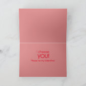 Carte Je te choisis Valentine (Intérieur)