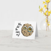 Carte JE TE MANQUE maman biscuit blague (Fleur jaune)