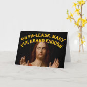 Carte Je t'en prie, Mary, j'en ai assez entendu (Fleur jaune)