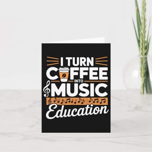 Carte Je transforme le café en éducation musicale Profes (Devant)