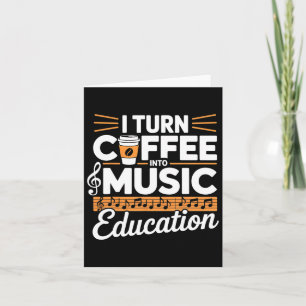 Carte Je transforme le café en éducation musicale Profes