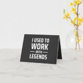 Carte Je Travaillais Avec Des Légendes (Fleur jaune)