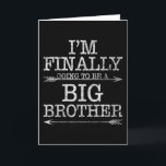 Carte Je vais enfin devenir un Big Brother<br><div class="desc">Le meilleur frère du monde est le tien. Fort et cool comme un super-héros ! Un grand cadeau pour la célébration familiale. Ton frère est le héros pour toi,  ton frère ou ta soeur.</div>