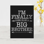 Carte Je vais enfin être un grand frère (Fleur jaune)