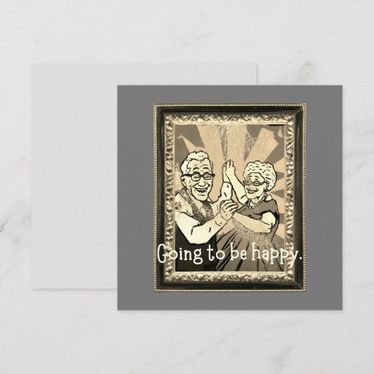 Carte Je vais être heureux. (Devant / Derrière)