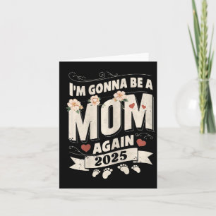 Carte Je vais être maman encore 2025 Fête des mères Vint