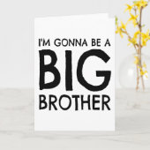 Carte Je vais être un grand frère (Fleur jaune)