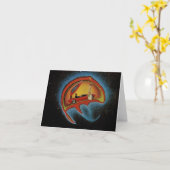 Carte Je vais ? - Invitation/Vide (Fleur jaune)