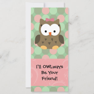 Carte Je vais OWLways être votre ami