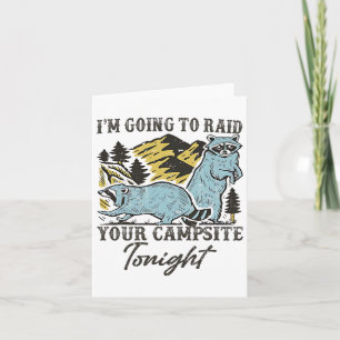 Carte Je vais piller votre camping ce soir Racoon Cam