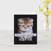 Carte Je vais s'écraser drôle sarcasme citations mème ch (Fleur jaune)