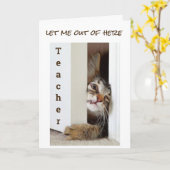 CARTE JE VEUX DIRE **HEUREUX ENSEIGNANT D'ANNIVERSAIRE** (Fleur jaune)