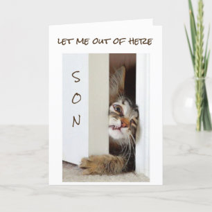 CARTE JE VEUX DIRE **HEUREUX FILS D'ANNIVERSAIRE*** CART