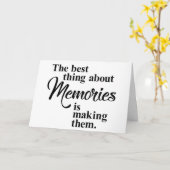 CARTE JE VEUX FAIRE "TOUS" MES SOUVENIRS AVEC **VOUS** (Fleur jaune)