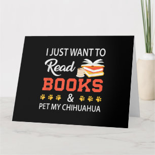 Carte Je Veux Juste Lire Des Livres Et Faire Pet Mon Chi