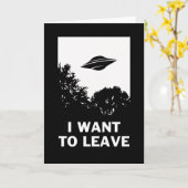 Carte Je Veux Partir (Fleur jaune)