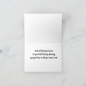 CARTE **JE VEUX PASSER NOËL AVEC VOUS** (Intérieur)