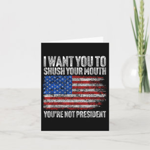 Carte Je Veux Que Tu Tais Ta Bouche Drôle Trump