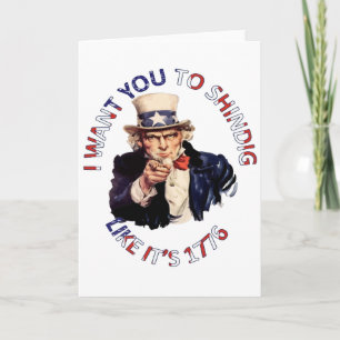 Carte Je veux que vous fassiez la fête comme si c'était