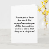 Carte Je veux que vous sachiez (Fleur jaune)