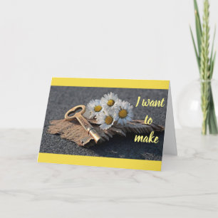 CARTE **JE VEUX RÉALISER TOUS VOS RÊVES**